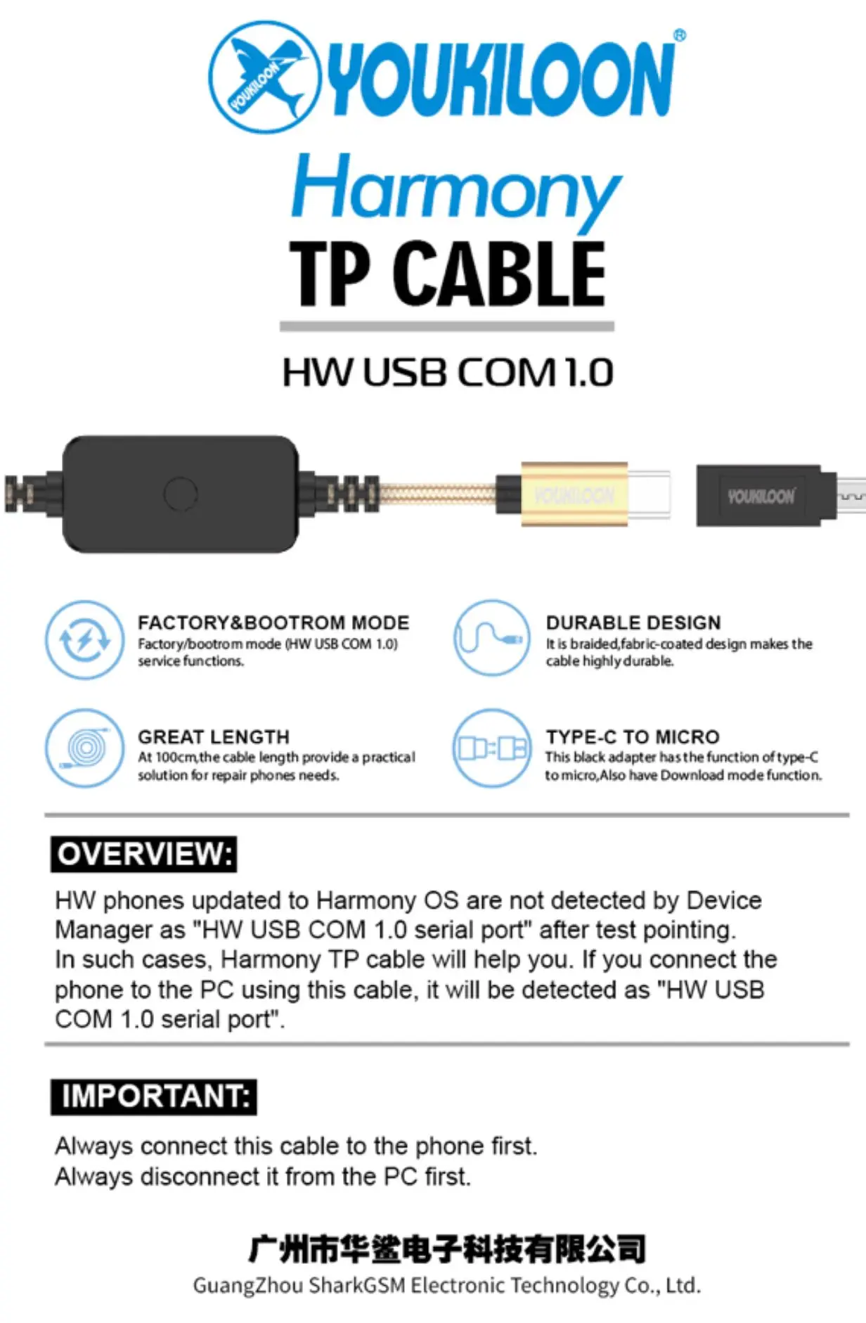 Новинка 2022 гармония TP кабель/гармония тестовые точечные кабели + HW USB COM 1 0 адаптер