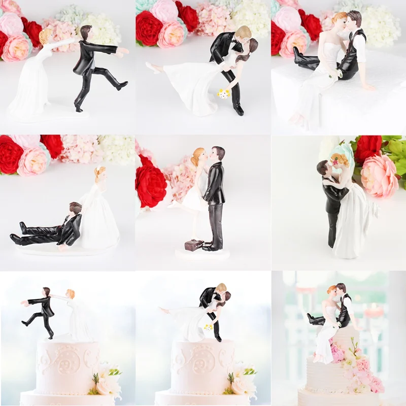 Свадебное украшение топпер для торта невесты свадьбы Топпер свадебные куклы и