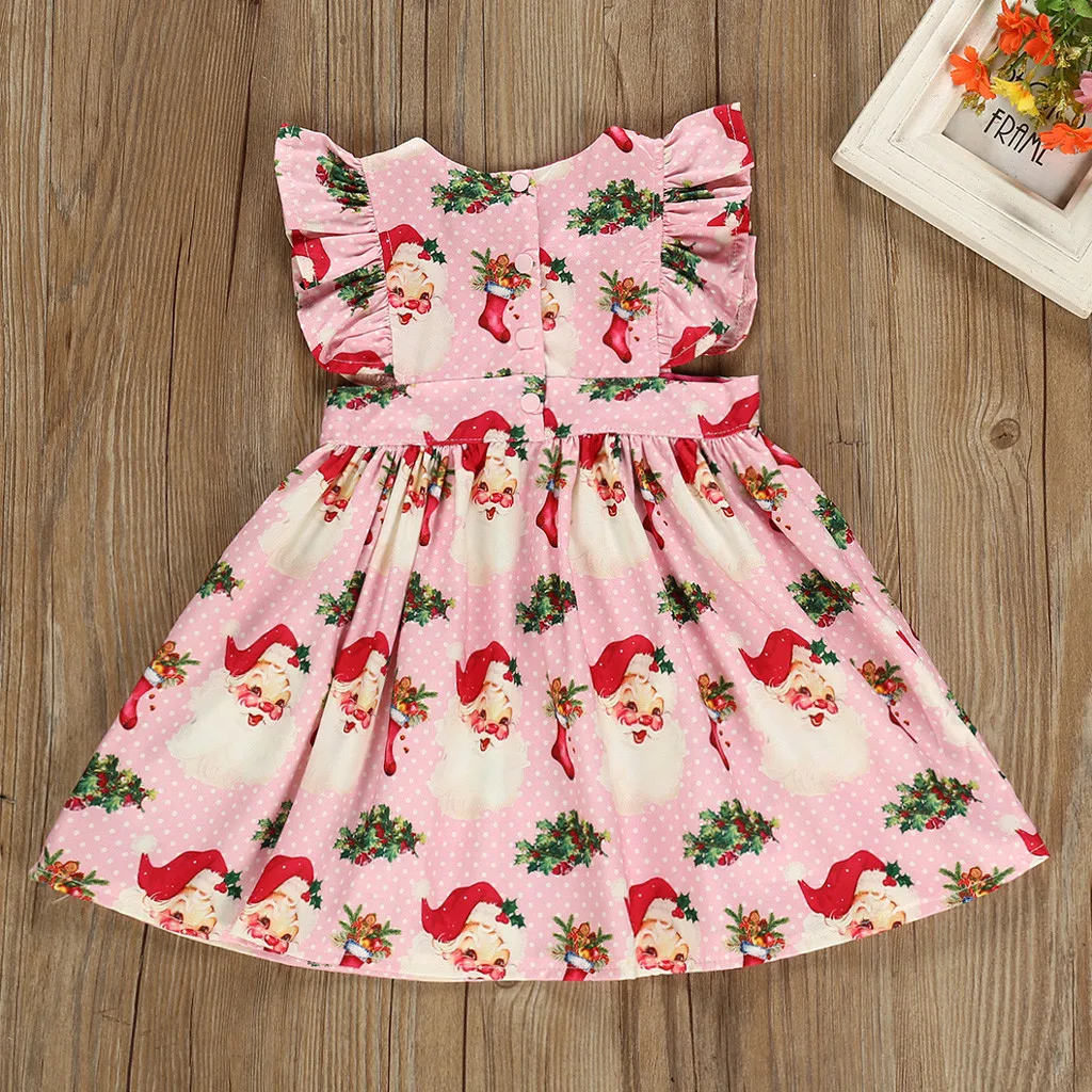 Детские рождественские платья детское праздничное платье принцессы без рукавов