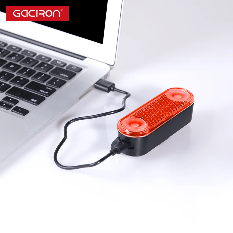 Gachiron W12B велосипедный багажный светильник 60Lm 100Hrs Smart торможение задний фонарь