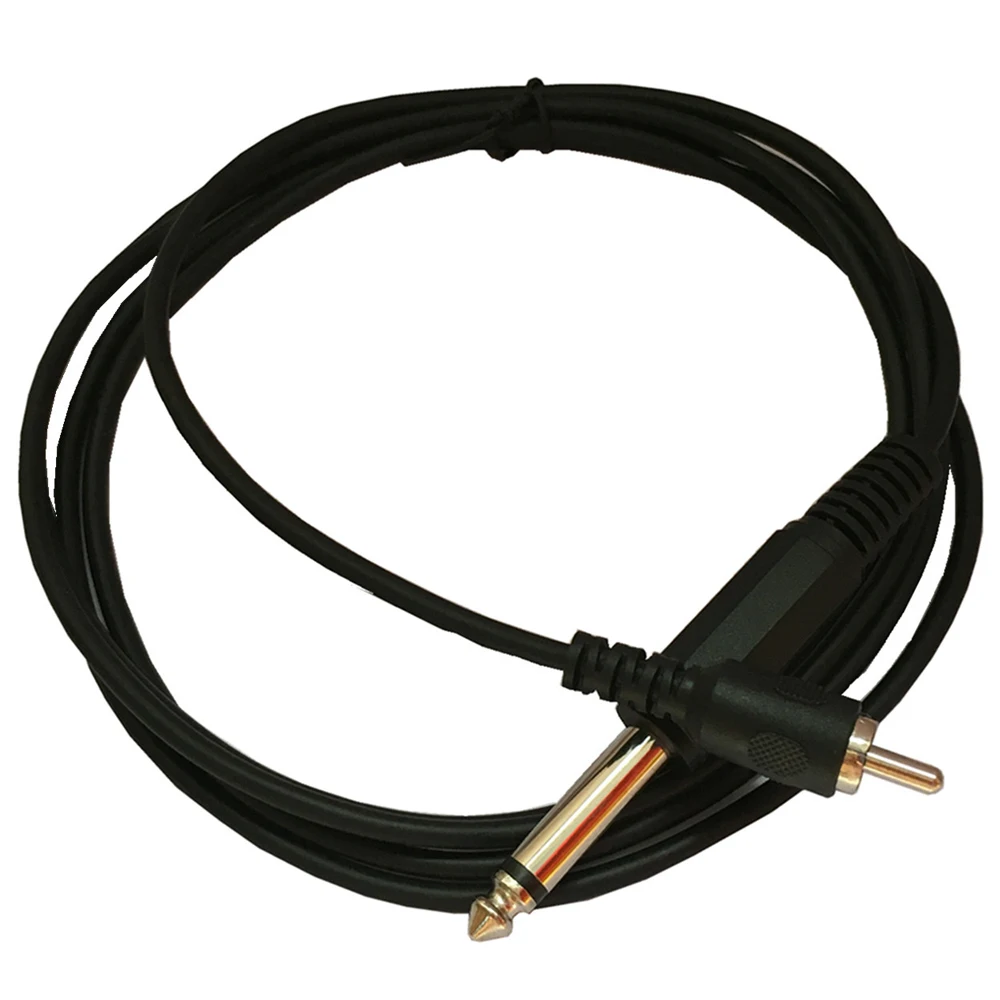 

1/4" Dual 6.35mm Mono Male to RCA Male AUX Audio Convertor Adapter Cable 1.8m