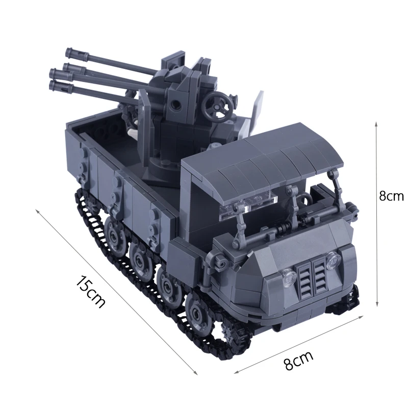 Конструктор MOC WW2 немецкая Военная пушка оружие детали армии фигурки солдат
