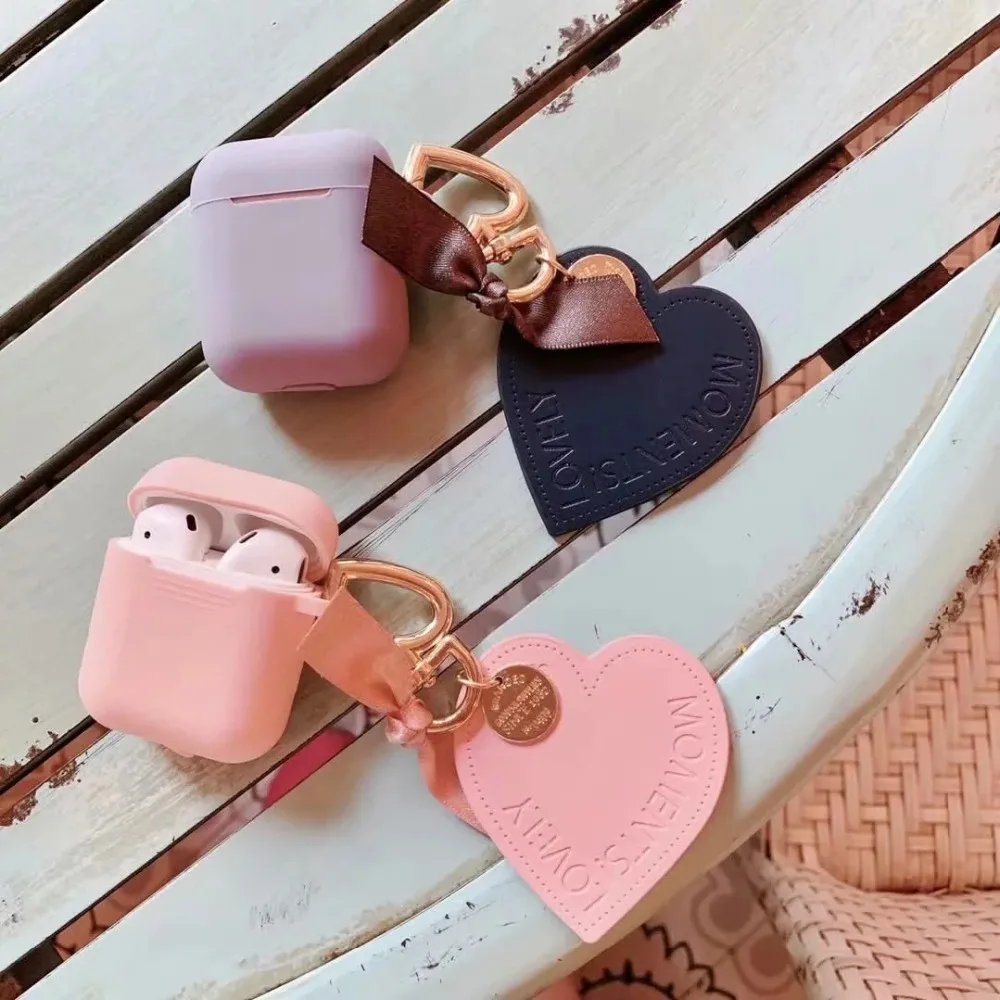 Чехол для наушников с Bluetooth для Airpods чехол s 1 2 Love украшение Мягкий силиконовый чехол для наушников для Apple Air Pods сумка для гарнитуры