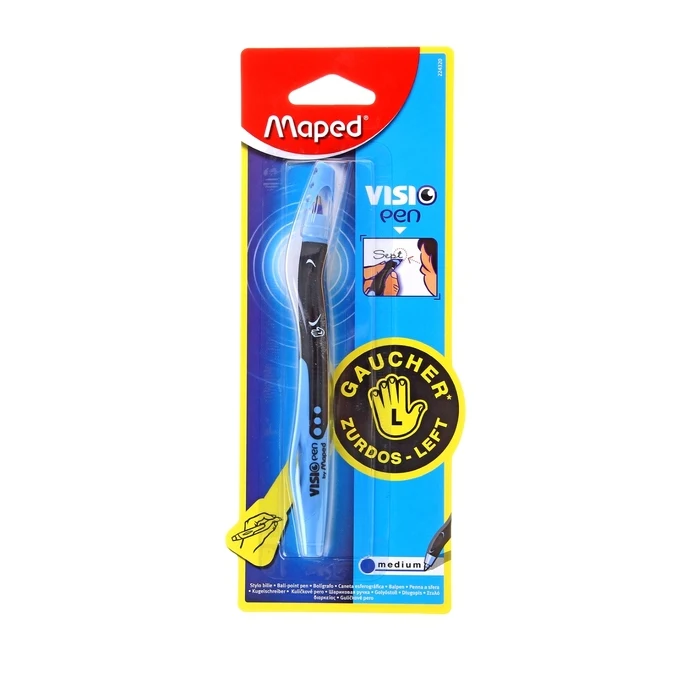 Ручка шариковая Maped для левшей Visio стержень синий блистер |