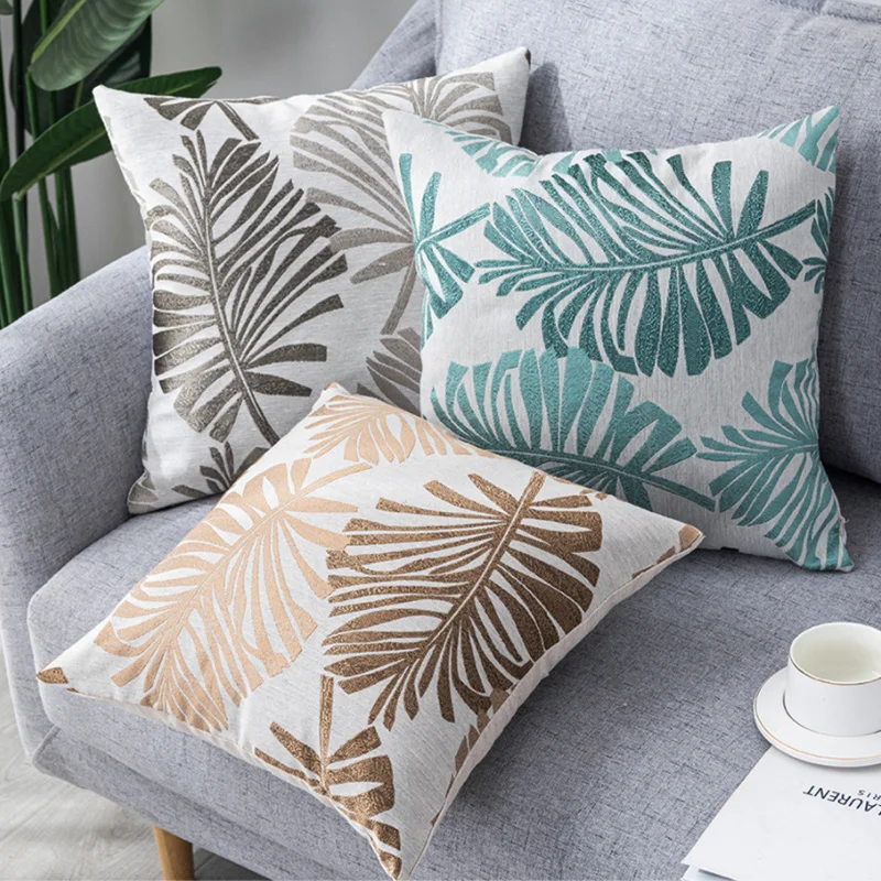 

Decorative Cushion Cover 45x45cm Plant Pattern Pillow Covers Home Decor Throw Sofa Ins Style Pillowcase Car Bedroom Pillow Case
