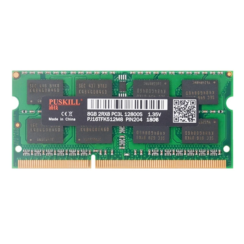 

ОЗУ PUSKILL для компьютера, 8 ГБ, DDR3, 1600 МГц, 1,35 в, 204 контактов