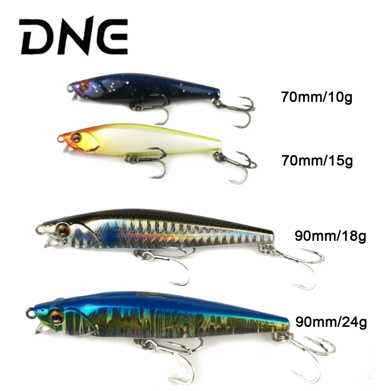 2020 Новый DNE 10g 15g 18g 24g TREMOR рыболовные приманки воблер Fishing Minnow приманка