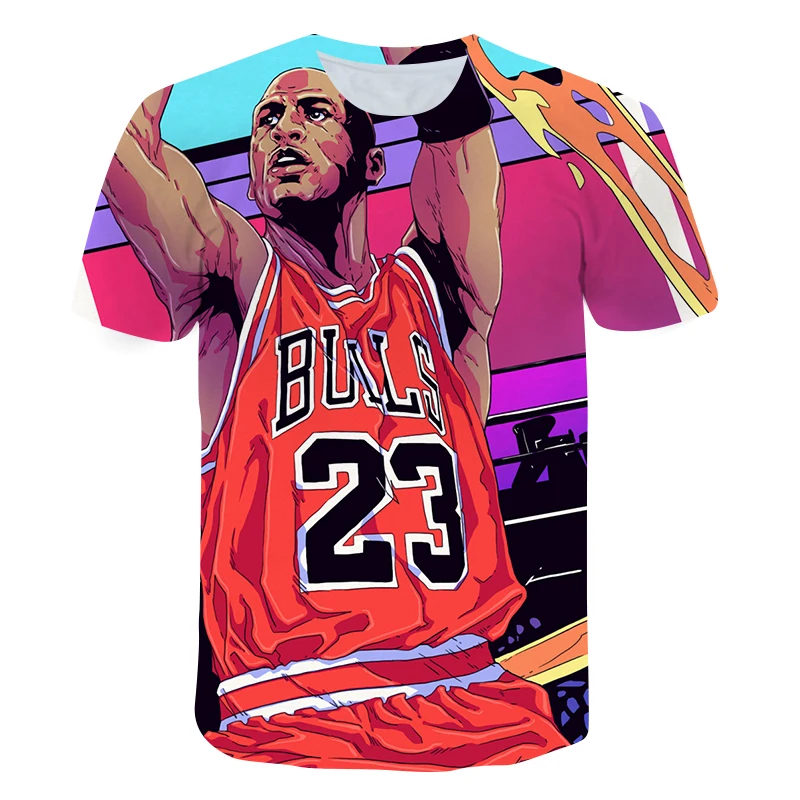 

Kids T-Shirt Sport Basketball Player 3D Print 4-14 Boys Summer Thin and Light Football Tees Girls Simple Patten Fashion Tops