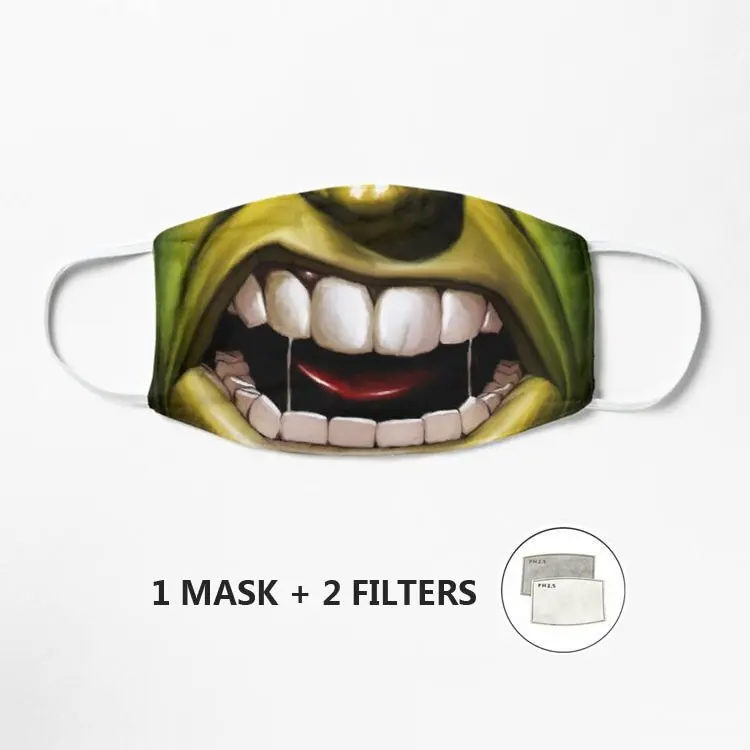 

Cry like hulk Mask Anti-Dust Luxury Cloth Face Mouth Mask With Filters Маска Máscara