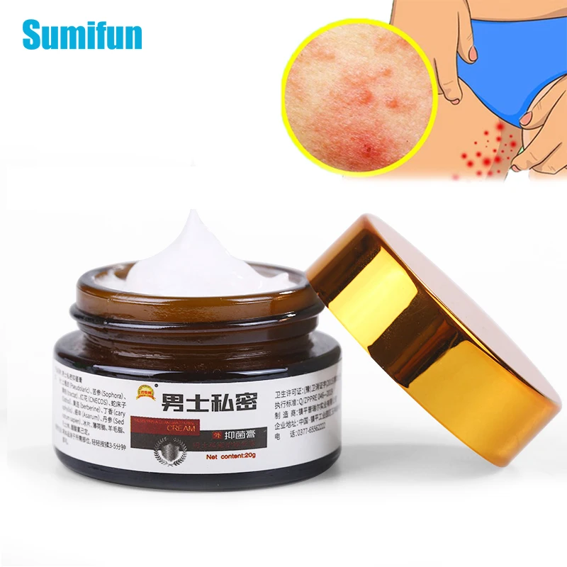 

20g Antibacterial Ointment Remove Odor Pruritus Dermatitis Body Itching Private Parts Itch Private Herbal Pubic Lice Cream P0121