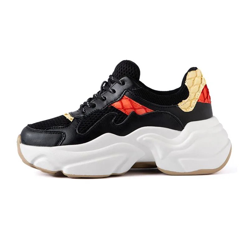 Женские кроссовки CoolCept модные повседневные из натуральной кожи на толстой