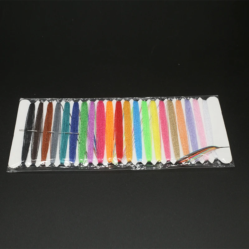 42 ярд 1 шт смешанные 21 Цвета Полиэстер высокая прочность Вышивка Швейные нитки