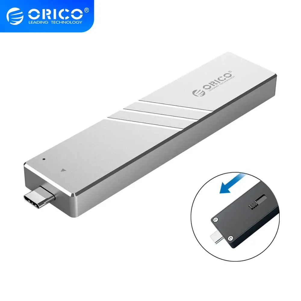 Чехол ORICO M.2 SSD NVME с выдвижным интерфейсом USB 3 1 10 Гбит/с|Корпус жесткого диска| |