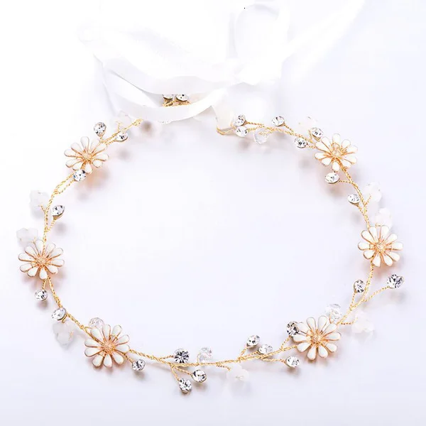 D231 NPASON Свадебная лента для волос Лаконичные украшения аксессуары невесты