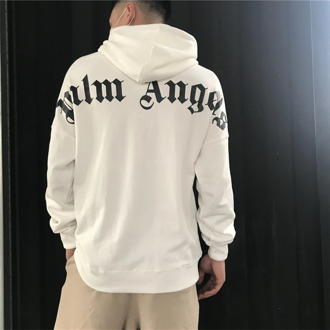 

Palm Angels back large letters for men women Hoodies Sweatshirts loose wild long sleeves 877455
