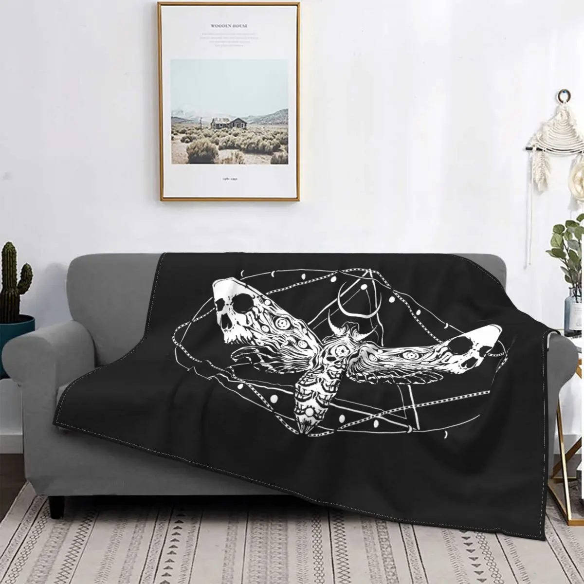 Surreal Tod Motte Gestrickte Decken флисовый Швейцарский der широкоголовый готический Goth