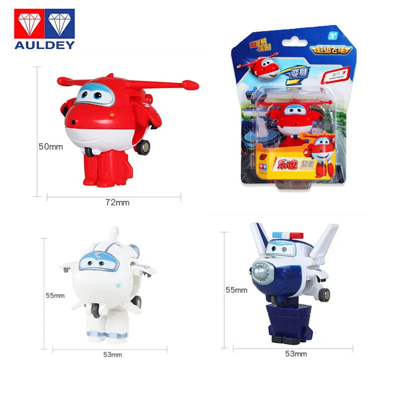 

AULDEY The latest super wing action golden boy Mini plane deformation robot animation toys for children's birthday