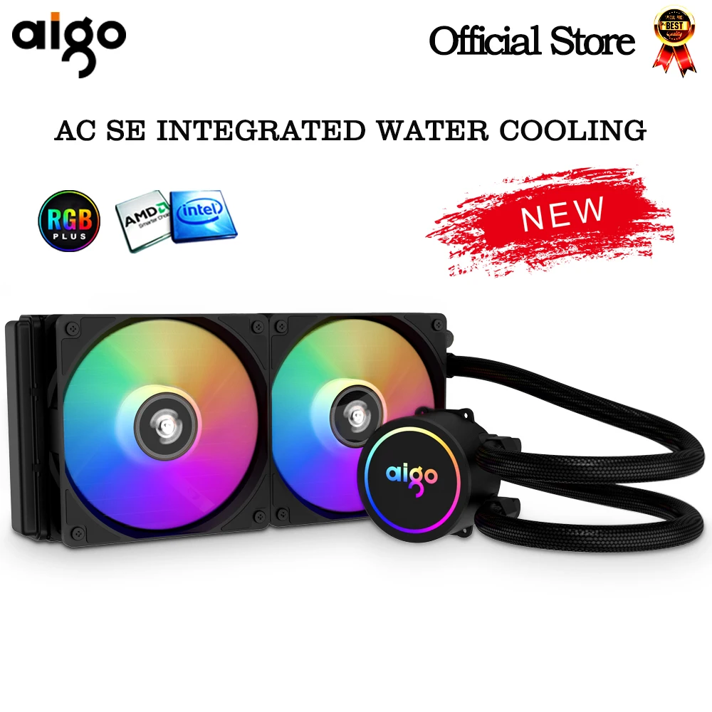 Aigo 120 240 360 Water Cooler CPU Cooling computer Heatsink Integrated RGB CPU Cooler fan Radiator LGA 1700/1151/2011/AM3+/AM4