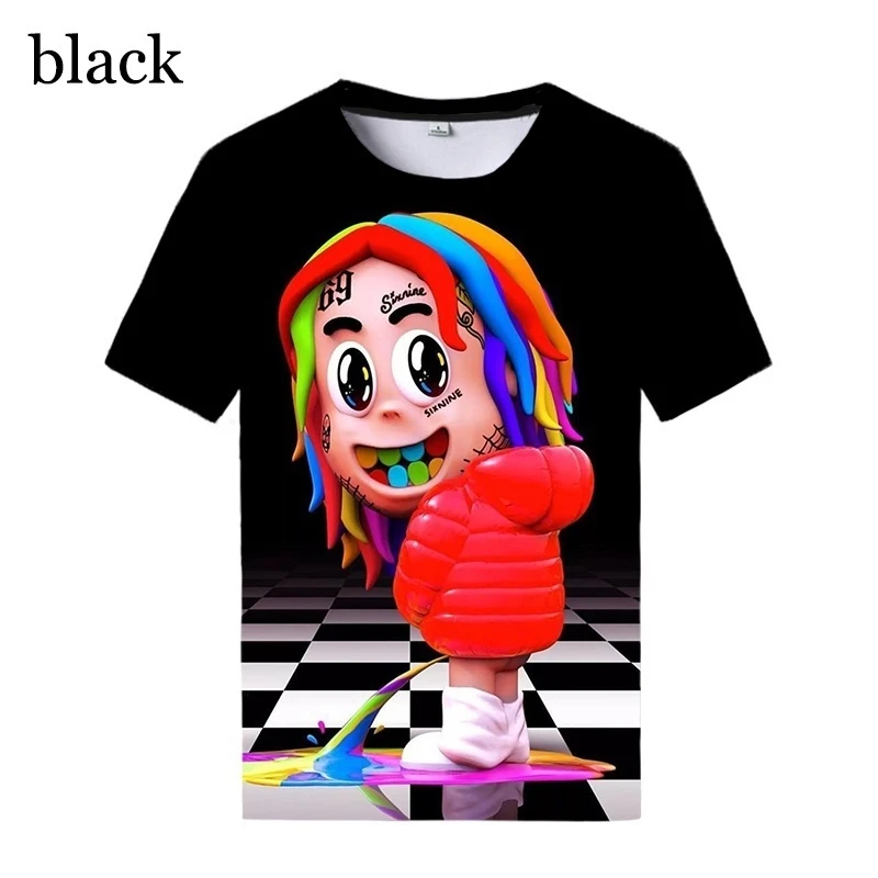 

3D Men's T-Shirt Summer Men's Short-Sleeved Fashion Top New Digital Printing Round Neck T-Shirt Oversized Streetwear