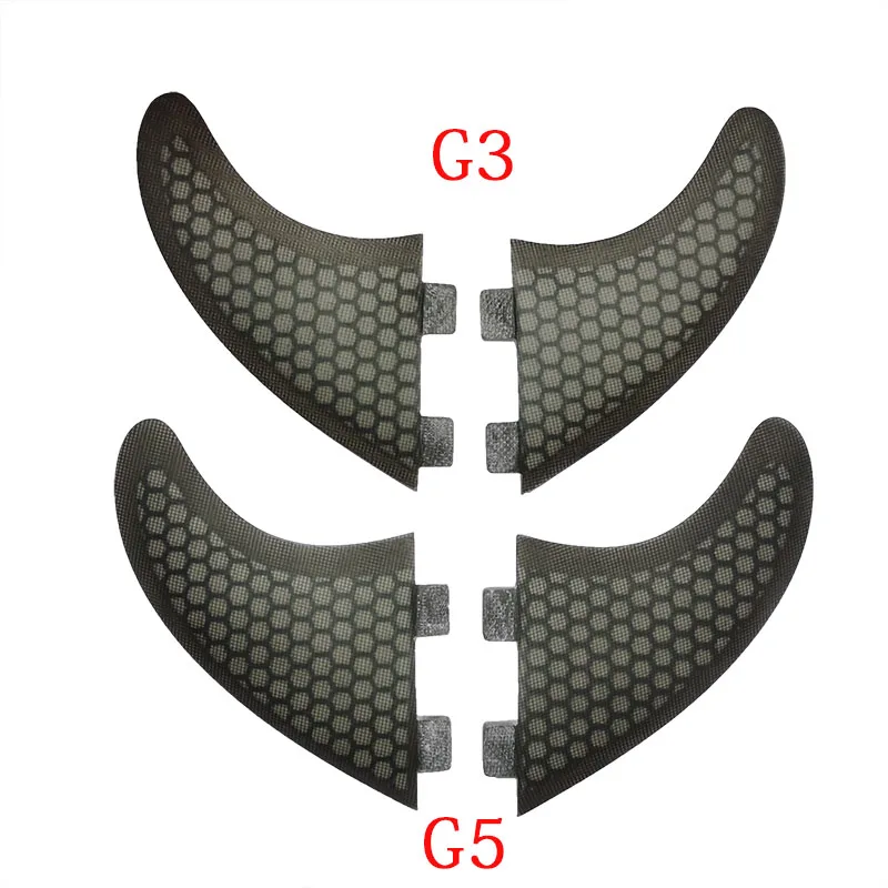 Новый четырехъядерный плавник для серфинга 4 шт. Набор FCS box G5 + G3 размер
