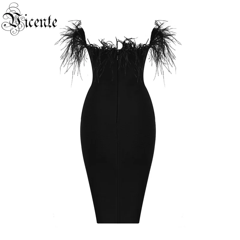 VC все Бесплатная доставка Горячая Стильная черная перо дизайн сексуальное без