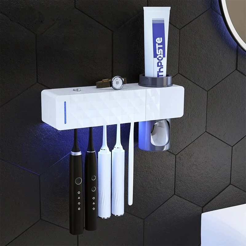 3 в 1 автоматический УФ стерилизатор зубных щеток|Держатели для щеток и пасты| |