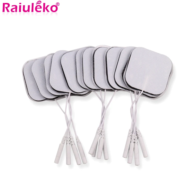 100 шт. 5*5 см ТЭНов контактной площадки самоклеющиеся Массажная Накладка для