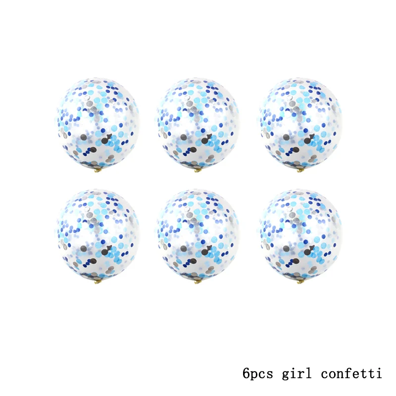 Розовый и голубой номер фольга воздушные шары для маленьких мальчиков девочек