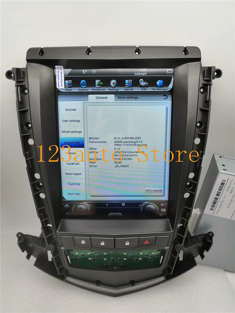 10,4 ''Tesla стиль Android 8,1 автомобильный DVD gps плеер Радио Навигация для Cadillac SRX 2009 2010 2011 2012 PX6 CARPLAY ips стерео
