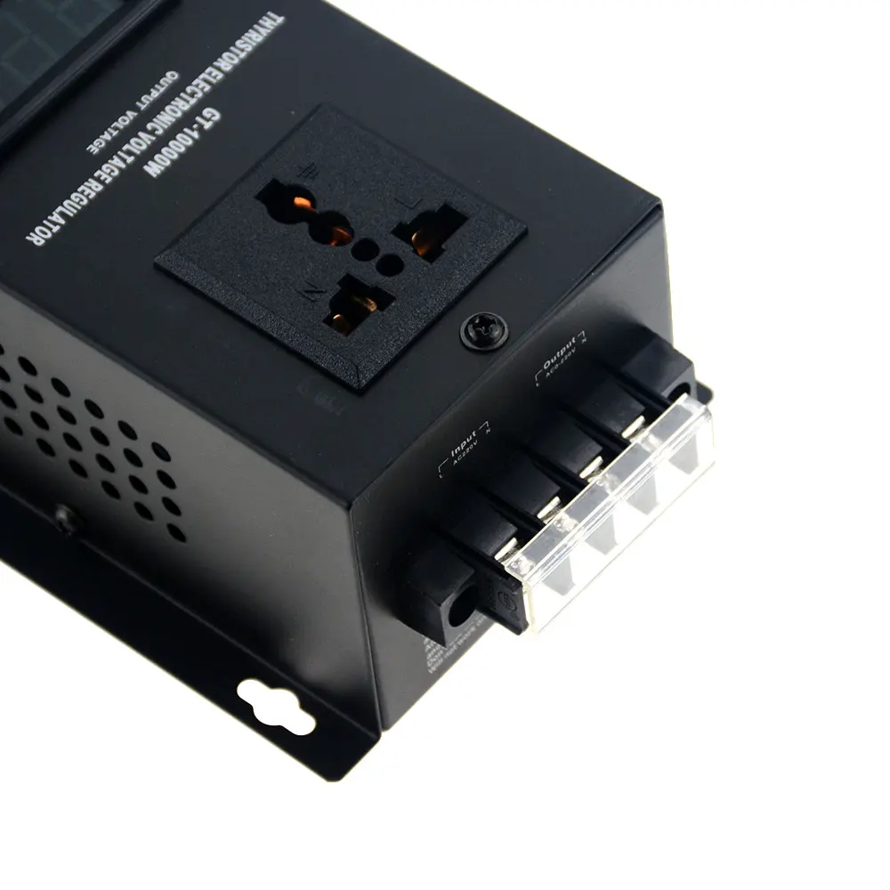 Регулятор напряжения электронный SCR для электрических моторов высокой мощности на 1 шт. 220 В AC 10000 Вт для регулирования температуры и скорости сверлильных машин.