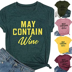 Рубашка свободного кроя с буквенным принтом Футболка свободного покроя с коротким рукавом Графический футболки для девочек Женская одежда размера плюс, одежда для женщин, спортивный верх, одежда