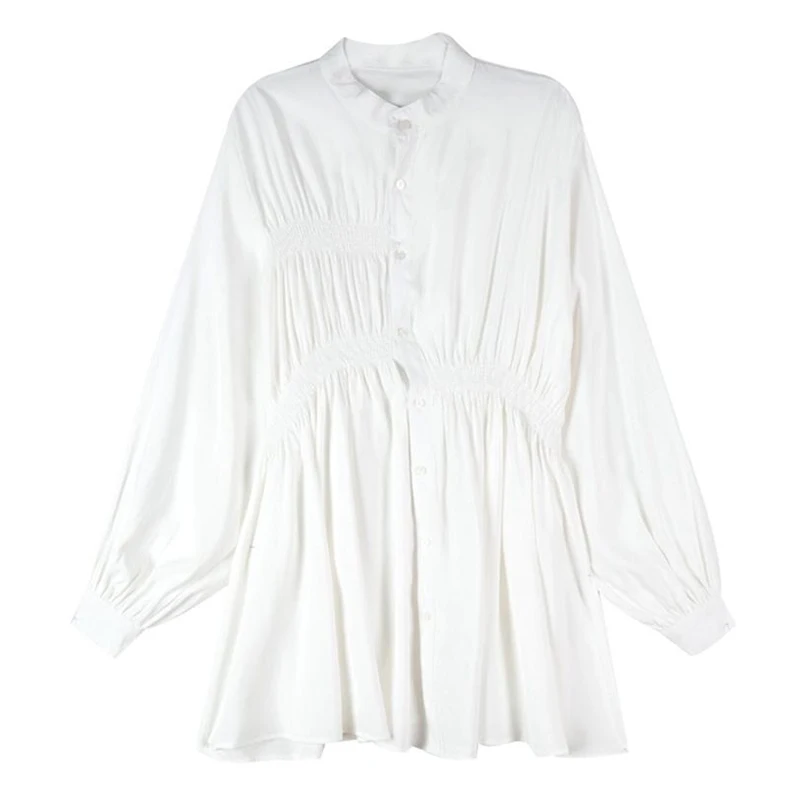 

Платье женское Плиссированное с длинным рукавом-фонариком, на резинке