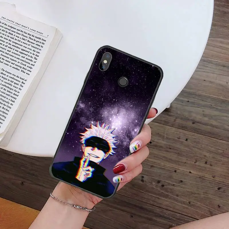 

jujutsu kaisen Gojo Ryomen anime Phone Case For Xiaomi Redmi 7 9t 9se k20 mi8 max3 lite 9 note 8 9s 10 pro Shell Cover Funda