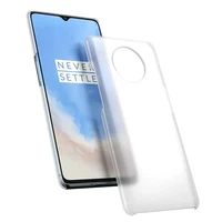 frosted clear hard case for oneplus 7t rubberized pc back cover slim plastic skin touch cases