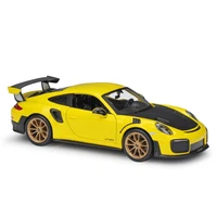 maisto 124 2018 porsche 911 gt2 rs sports car static die cast vehicles collectible model car boy toys gifts original box