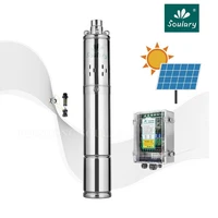 free shipping 3inches stainless steel 1hp dc submersible solar pump of mppt model 3sps2 380