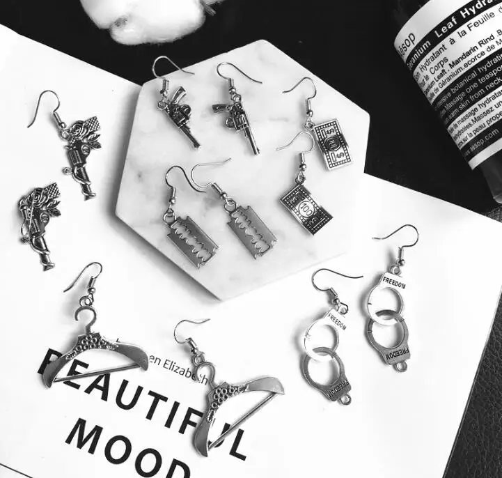 

Серьги подвесные Dark Rose