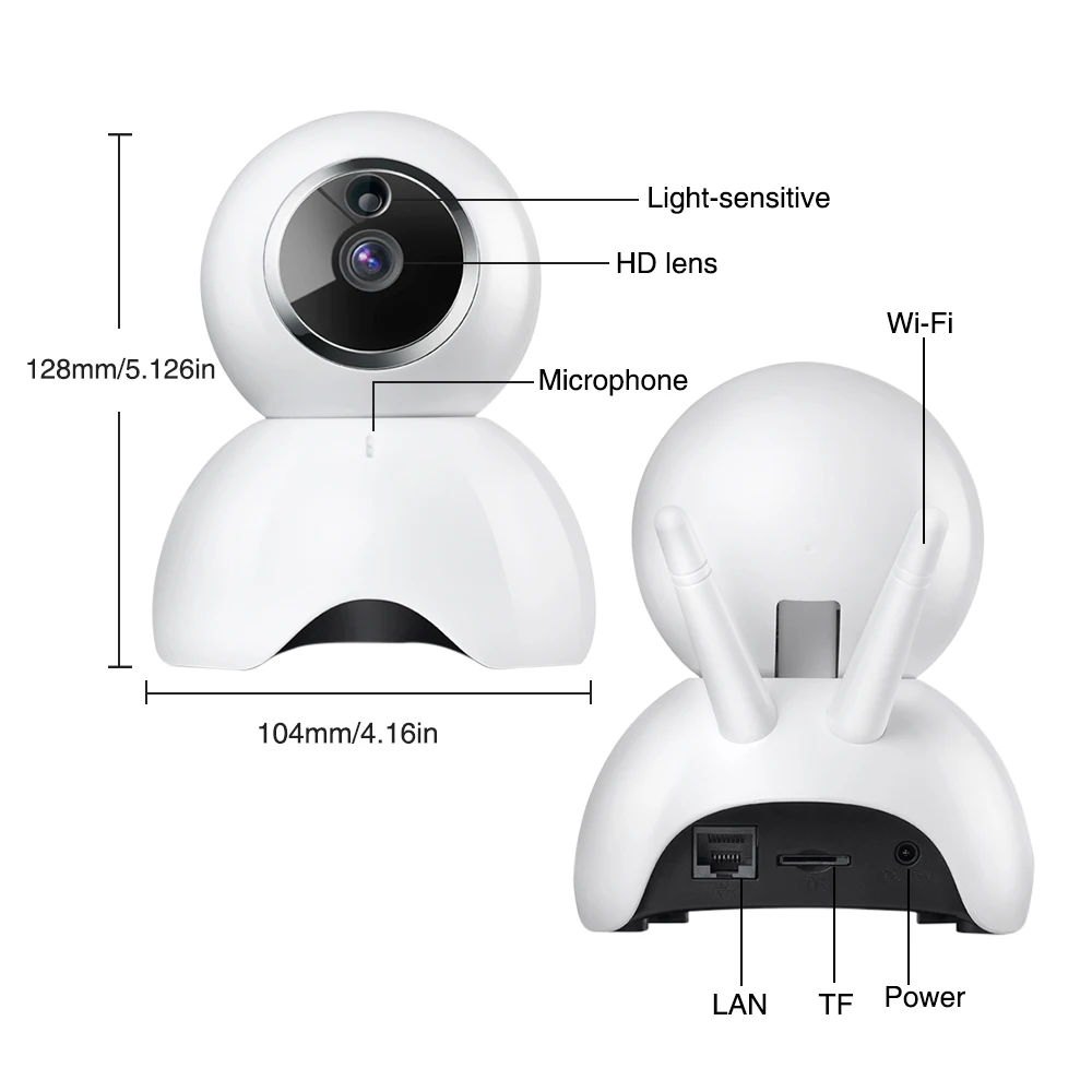 EWeLink ip-камера Smart IOT HD камера повторного просмотра мобильного телефона двухстороннее аудио внутреннее ночное видение инфракрасная светодиодная камера