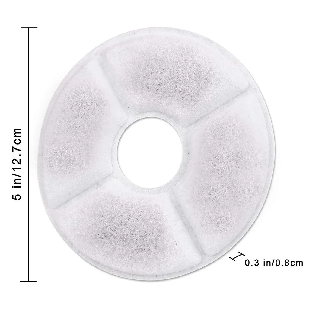 

Replacement Filter Pet Flower Cat Drinker Dog Drinker Automatic Cycle Replacement Filter 6 Pack Water Fountain Pets Drink Filter