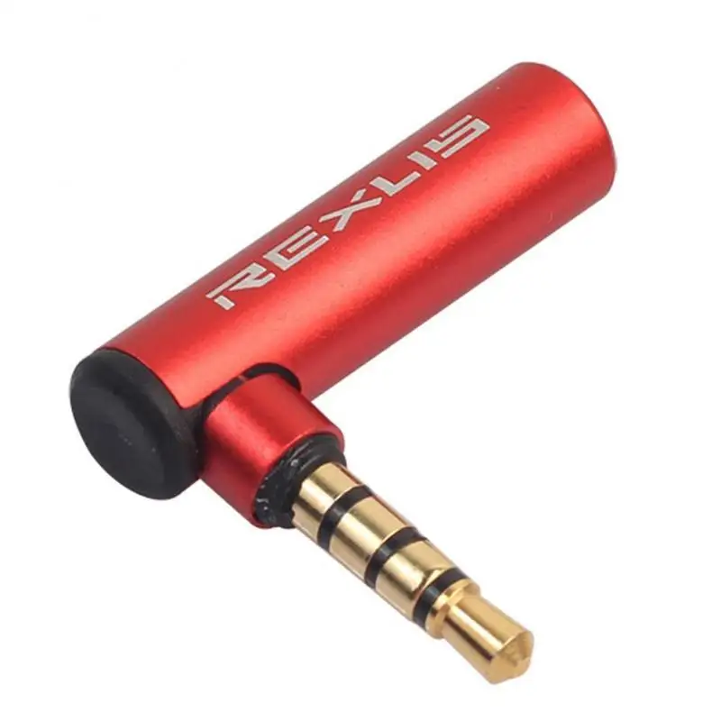 

3.5mm Male To Female Audio Converter Adapter 90 Degree Right Angled Connector L Type Stereo Earphone Microphone Plug