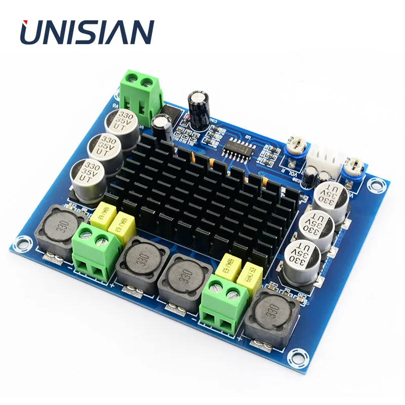 Плата аудио усилителя UNISIAN TPA3116 2 0 каналов TPA3116D2 2X120W высокомощные цифровые стерео