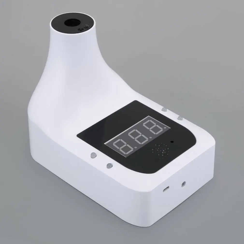 Бесконтактный цифровой инфракрасный ЛОБНЫЙ термометр с ЖК-дисплеем Белый