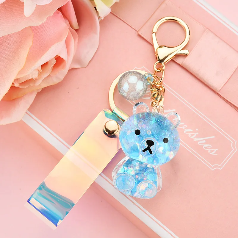 Брелок для ключей из акрила с изображением медведя мультфильма - купить по