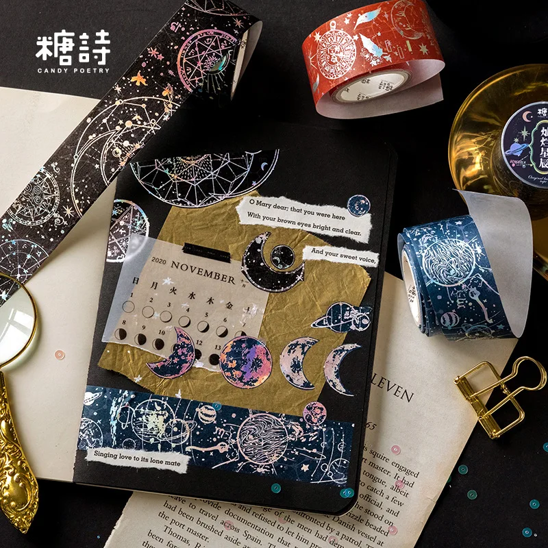 30 мм * 3 м кавайная милая лента со звездами луной Васи наклейки Скрапбукинг