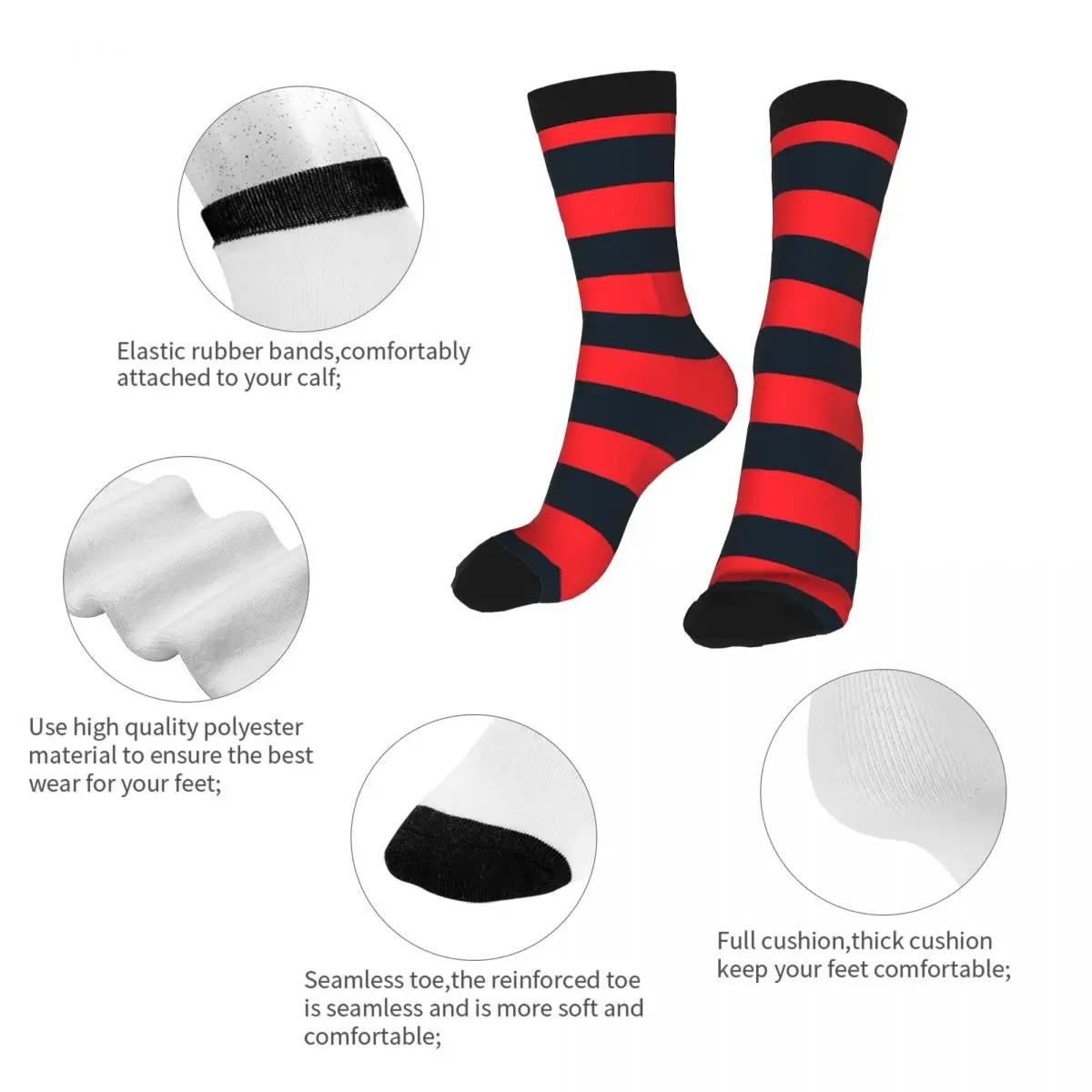 Носки мужские из спандекса 5% контрастных цветов | Мужская одежда