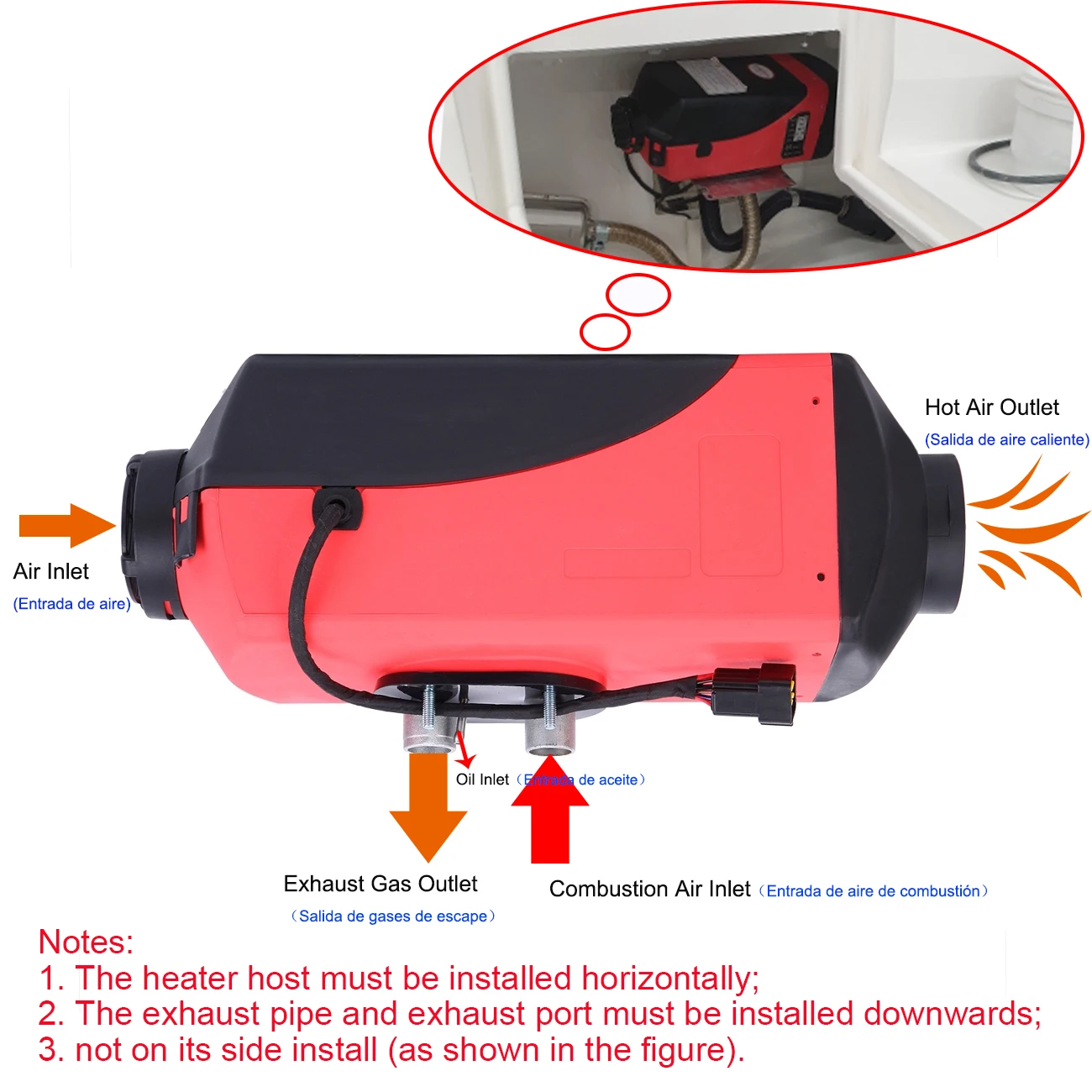 Автомобильный обогреватель Samger воздушный дизельный Обогреватель 12 В 2 кВт 3
