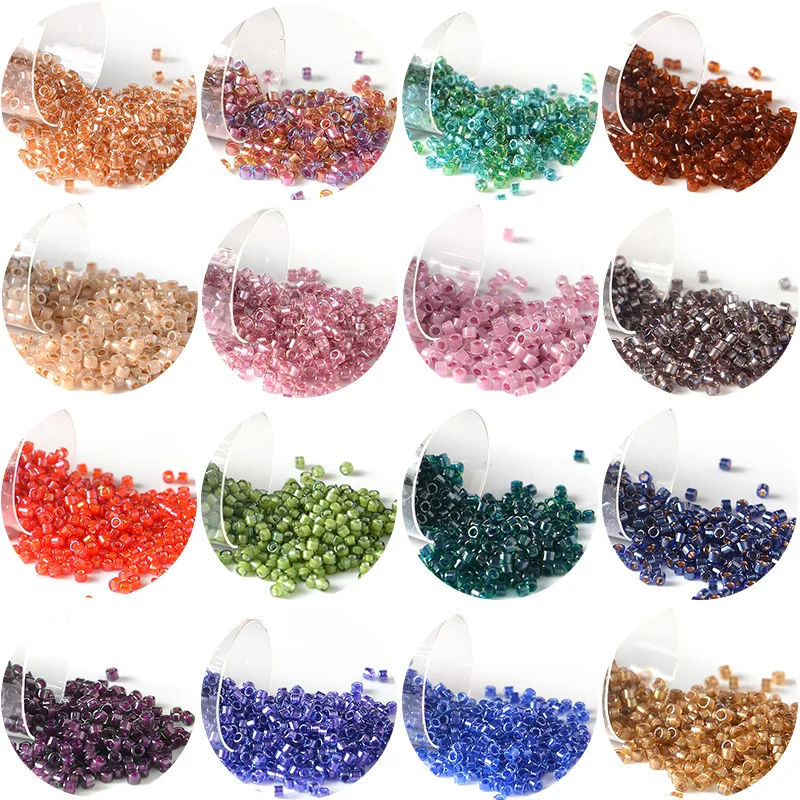 

1.6mm Miyuki Delica Glass Japanese Beads Color-Lined 10g Crystal Seed Beads For Jewelry Making Earrings Bracelet Diy