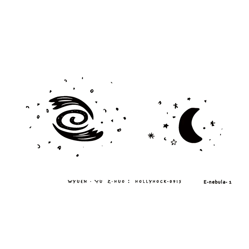 Водостойкая временная татуировка-туманность наклейки Wyuen оригинальная