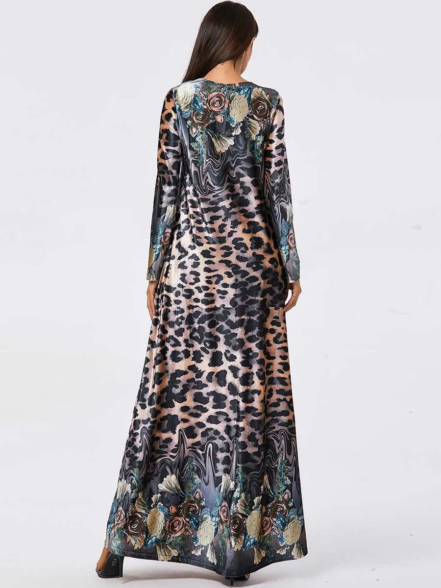 Мусульманская одежда винтажное бархатное мусульманское платье женское большое