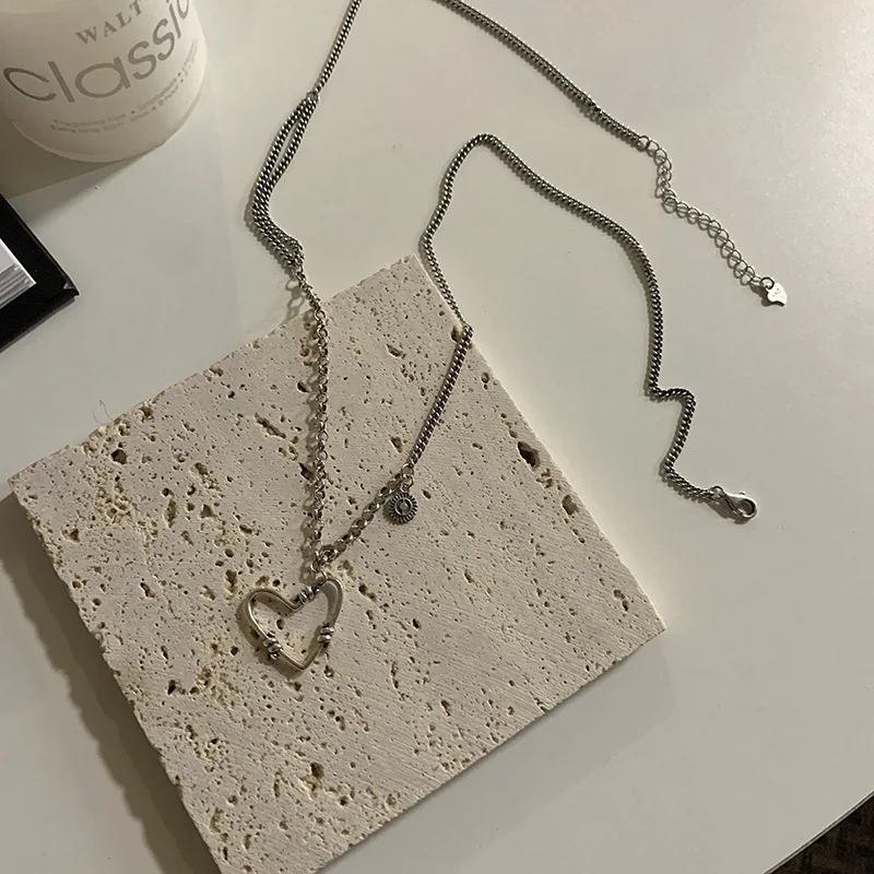 

Организационные Лето уникальный Запонки серебренные конструкции Цвет любовь, стильный элегантный кулон "Сердечко" для женщин Изысканные открытые ожерелье вечерние ювелирные изделия Лидер продаж